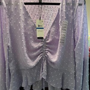 Macys Pastel Lucy Paris blouse Never worn.  Tags still on.  Extra large.